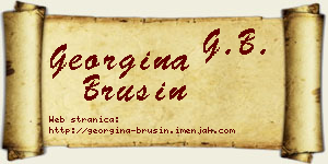 Georgina Brusin vizit kartica